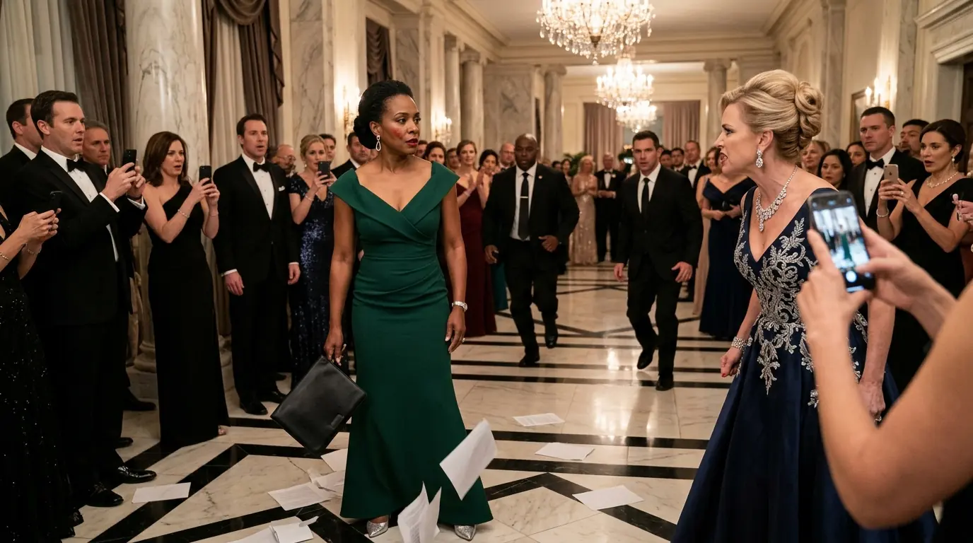 She Slapped the Black Woman Across the Gala Lobby — Then Her Phone Wouldn’t Stop Ringing