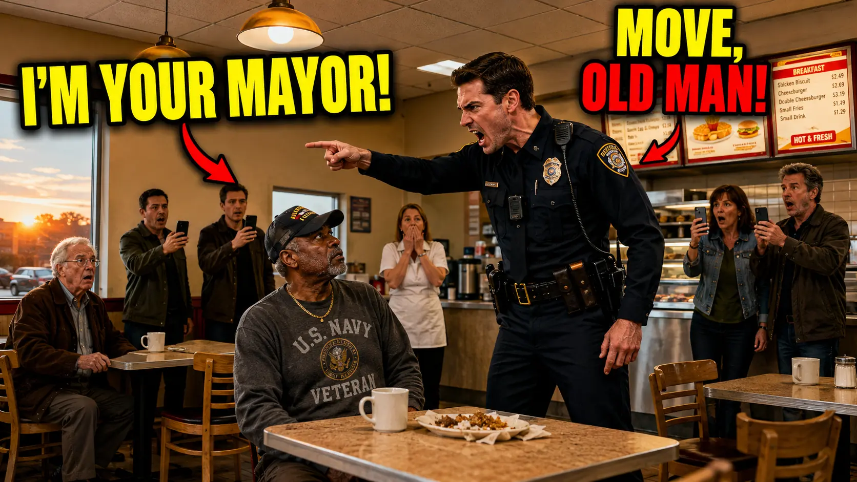Police Chief’s Son Dragged a Black Man Out of a Diner — Unaware He Was the New Mayor