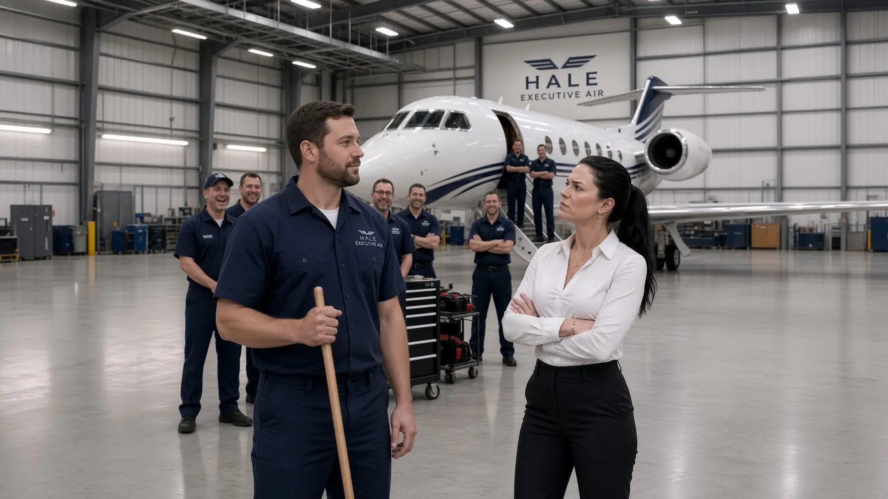 “Fly This Jet—Then We’ll Talk!” CEO Mocked — One Takeoff Exposed His Past, She Broke Down