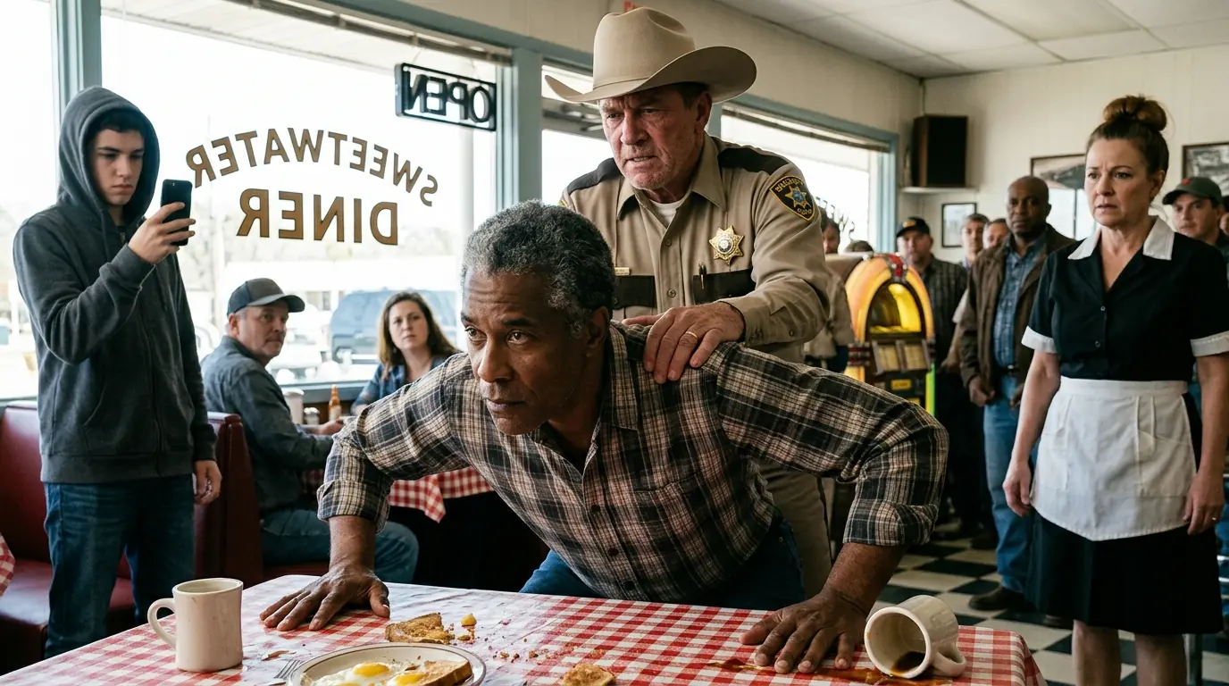 Arrogant Sheriff Cuffed a Black Man Eating Breakfast — He Was the FBI Director Visiting Town