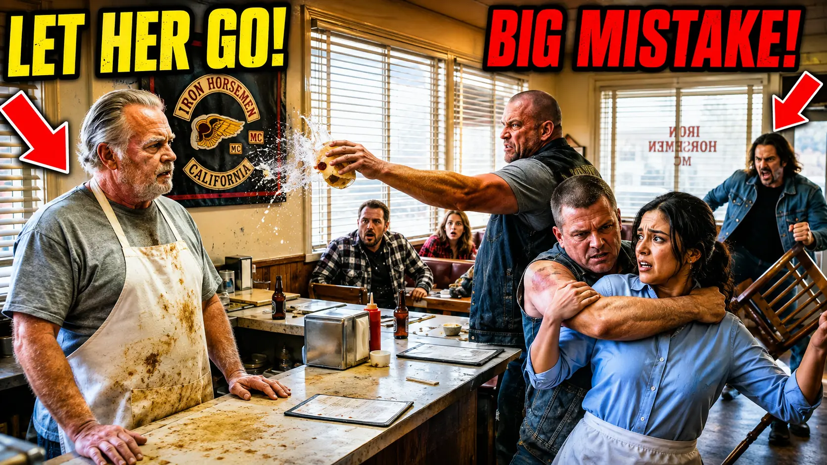 Thugs Trashed an Old Man’s Diner — Unaware He Was Once the Toughest Biker Around