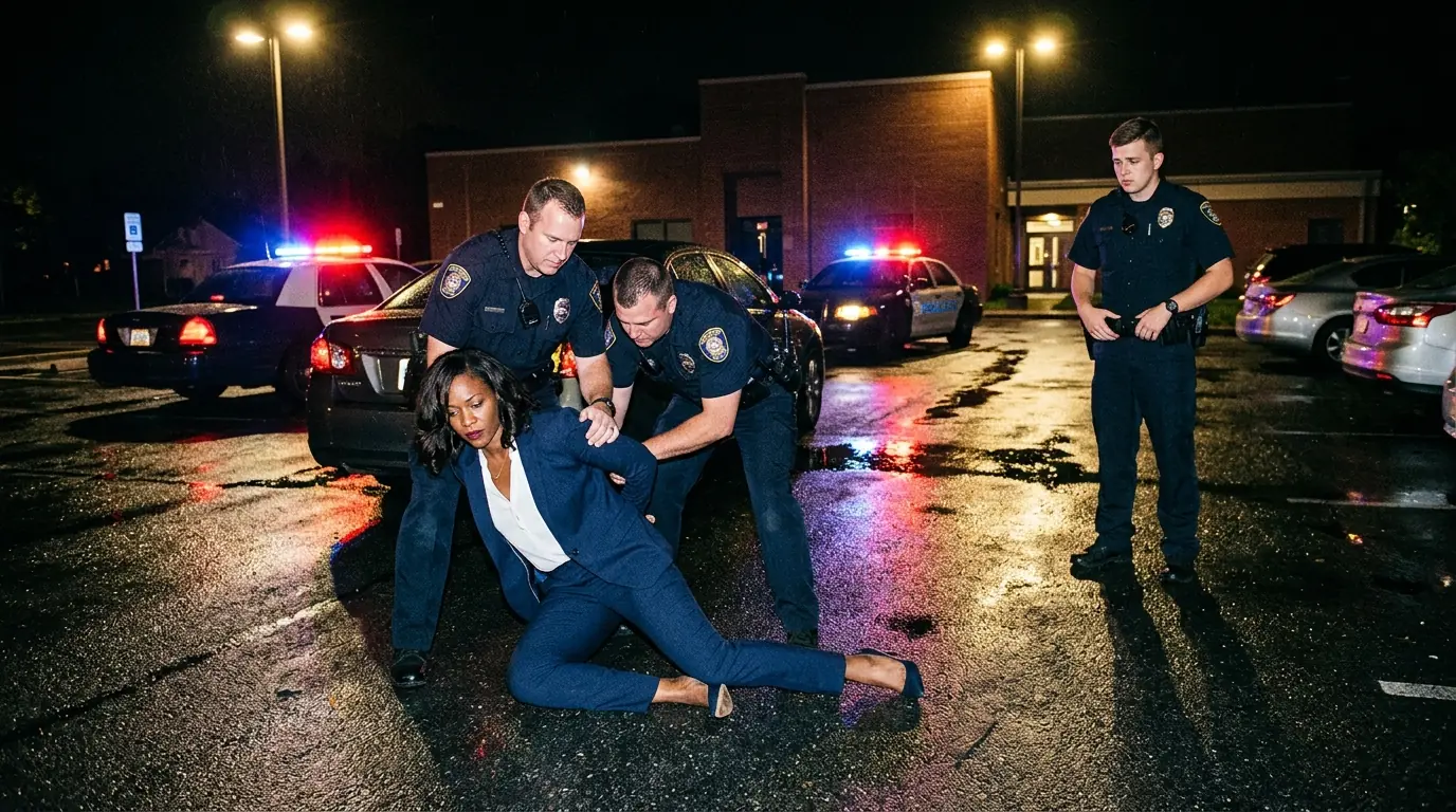 They Slammed the Woman in the Business Suit to the Pavement — Then the Radio Crackled