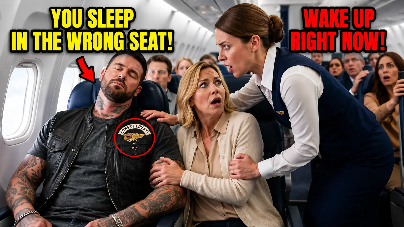 Passengers Dismissed the Biker Sitting in 5A — Until an Emergency Left 211 Lives in His Hands
