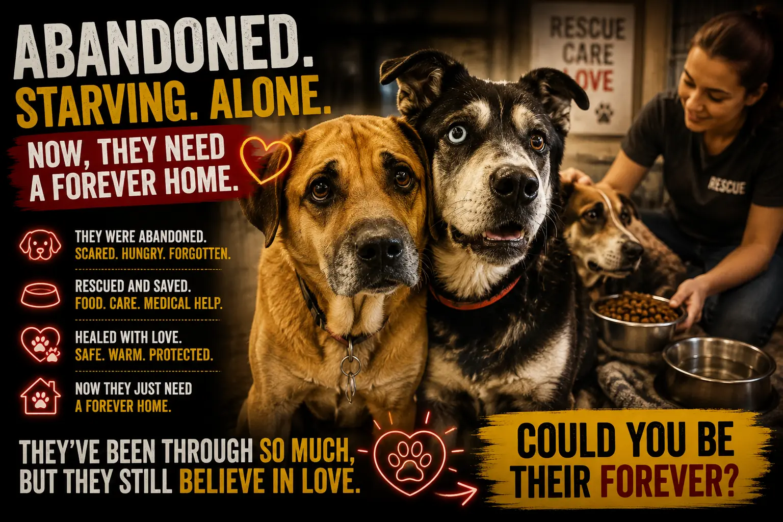 The Shelter Gave Them Two Beds - But These Two Dogs Always Chose the Same One