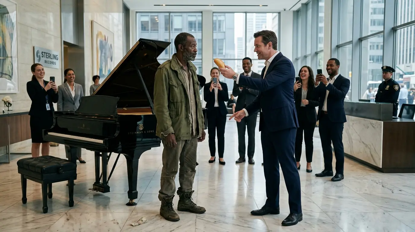 Manager Laughed at a Homeless Man Begging to Play for Food — Not Knowing He Was a Piano Legend