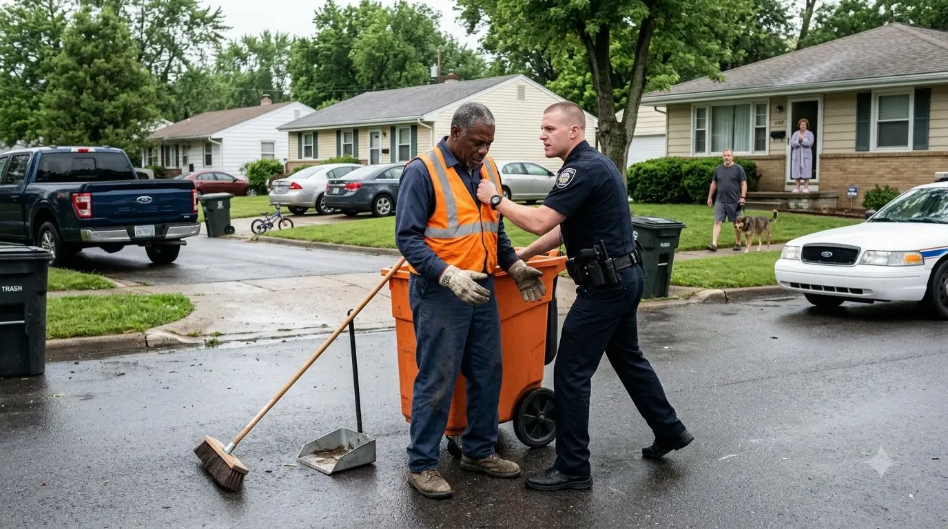 The Cop Humiliated the Black Street Cleaner — Then the Mayor’s Car Suddenly Stopped