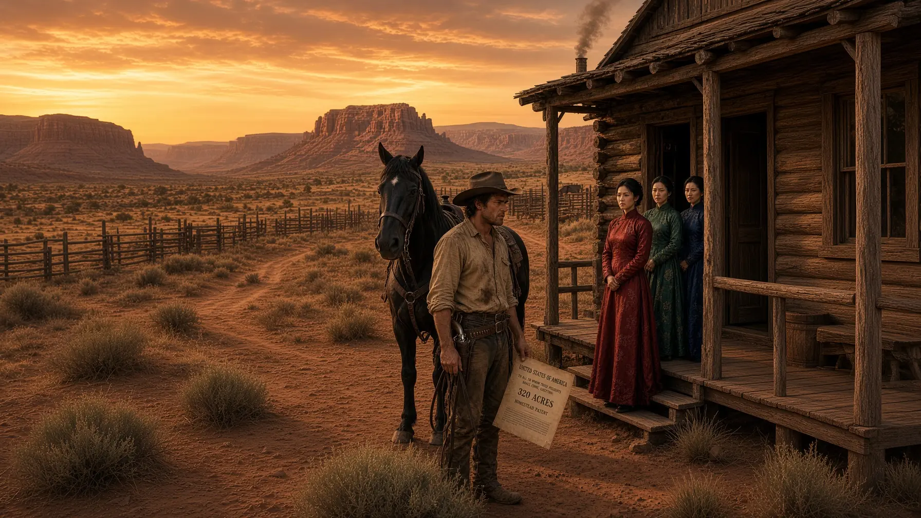 Cowboy Bought a Remote Ranch - Then Three Chinese Women Said, “You Belong to Us Now”