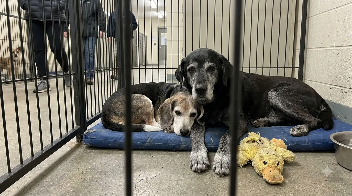 Buddy Was Too Tired to Stand — Daisy’s Little Stuffed Duck Stayed Beside Him All Evening