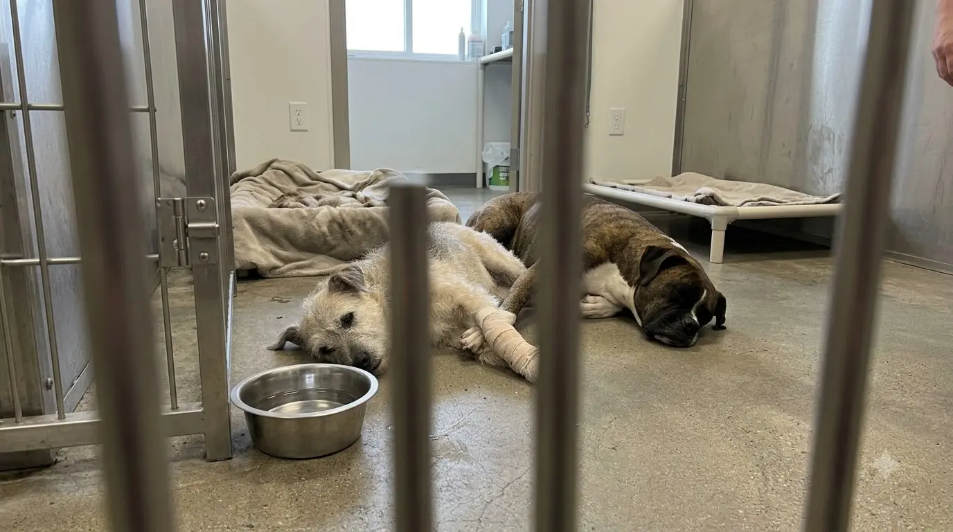 Millie Couldn’t Make It Back to Bed — Where Tucker Slept That Night Showed Why These Two Shelter Dogs Need One Home