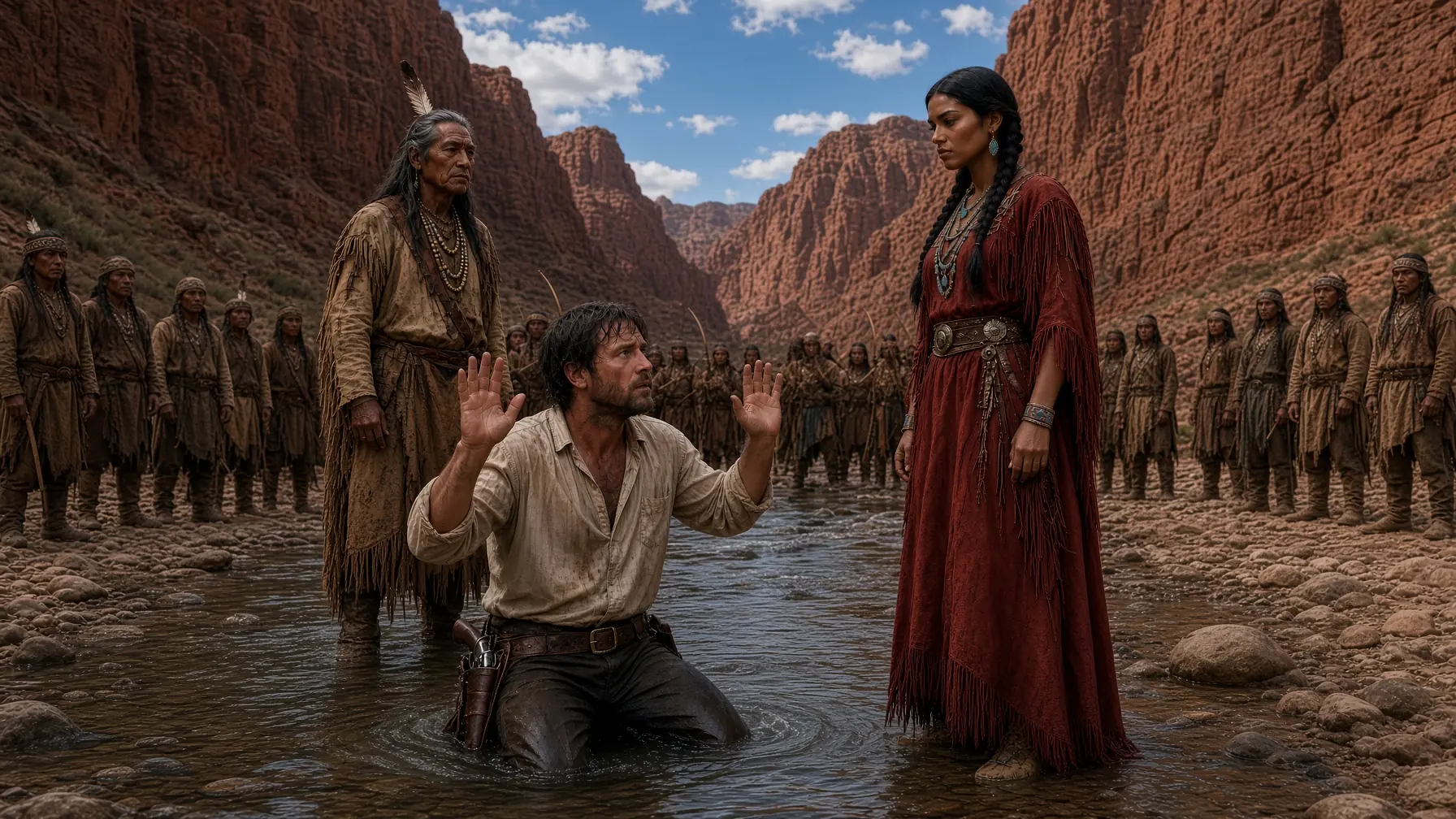 The Rancher Bathed in the Wrong River—Then the Apache Chief Said, “You Must Marry My Daughter”