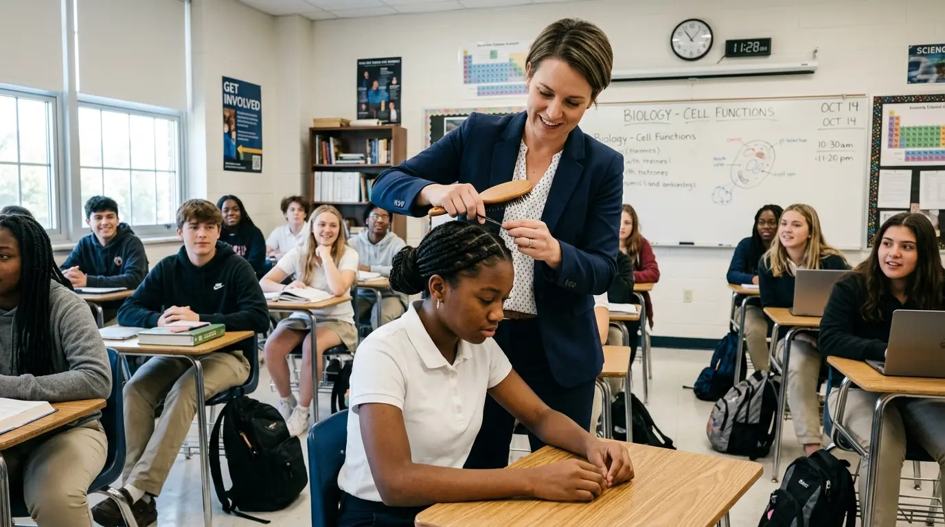 Teacher Shaves Black Girl’s Hair — Unaware Her Mother Is The Police Captain