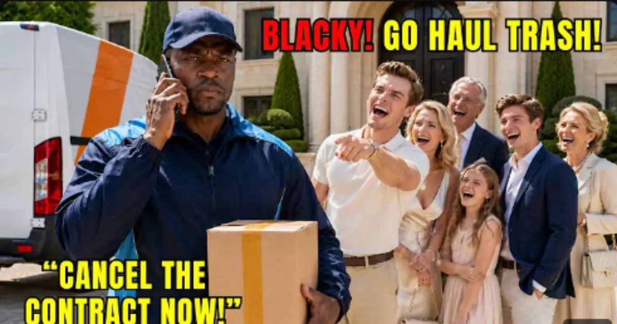 A Rich Family Mocked a Black Delivery Man at Their Mansion, Then Froze When They Learned Who He Really Was