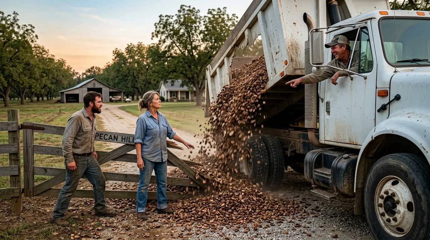 The Pecan Mill Dumped Mountains of Shells on Her Farm — She Built a Six-Figure BBQ Pellet Business