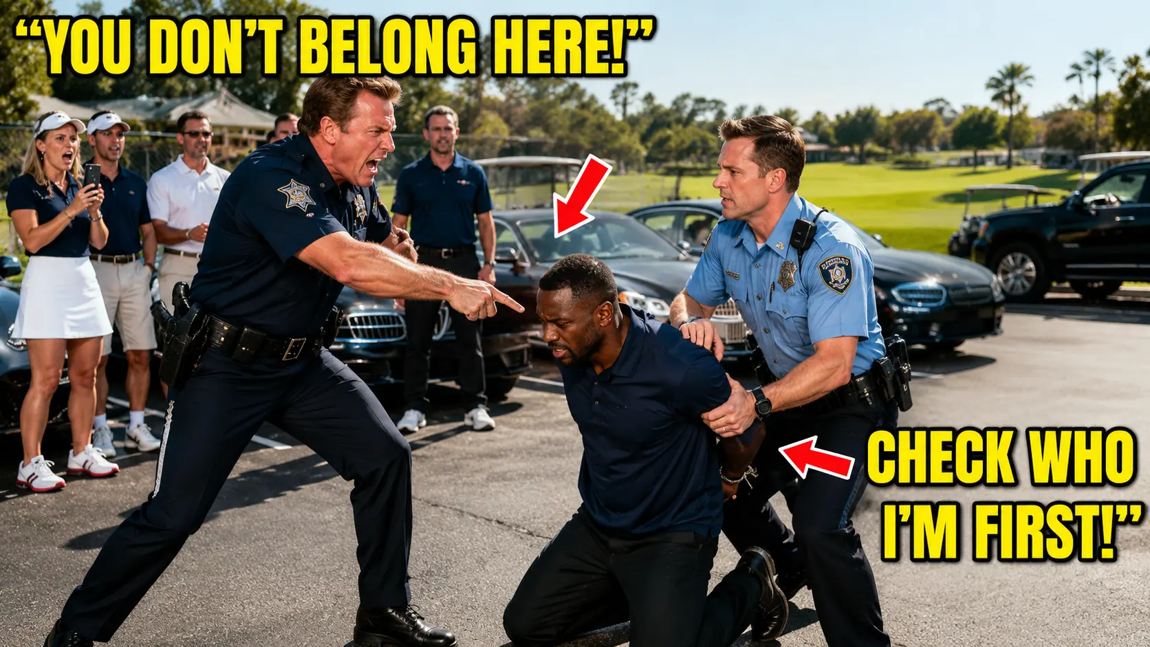 Cop Swings a Golf Club at a Black Man — Then Goes Silent When 12 Federal Agents Surround Him