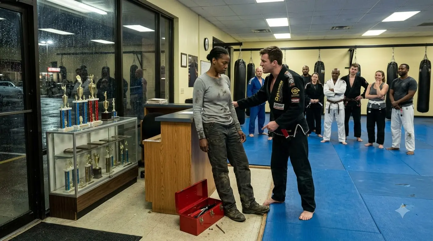 The Black Belt Humiliated the Female Repair Worker — Then She Stopped Limping