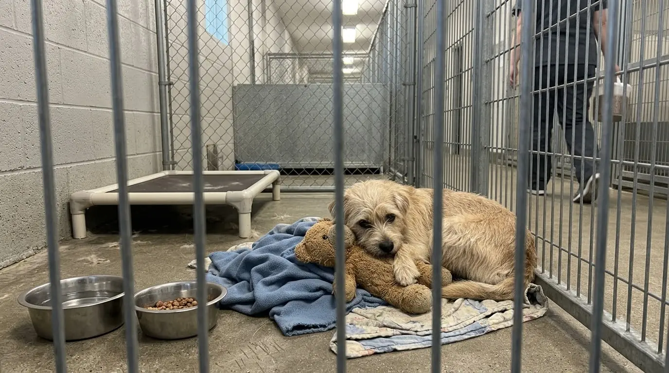 Moose Spent One Night Away — Annie Slept Holding His Worn Stuffed Bear Until Morning