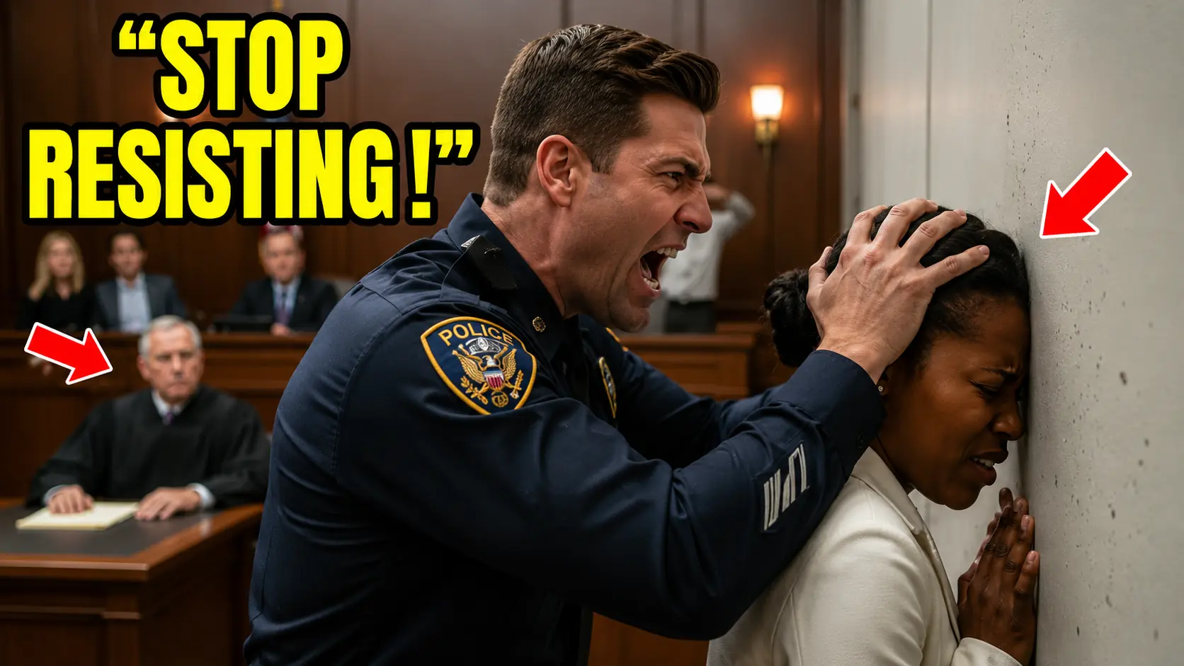 Cop Confronts a Black Woman in Court — Then Freezes When the Judge Reveals She’s His New Chief
