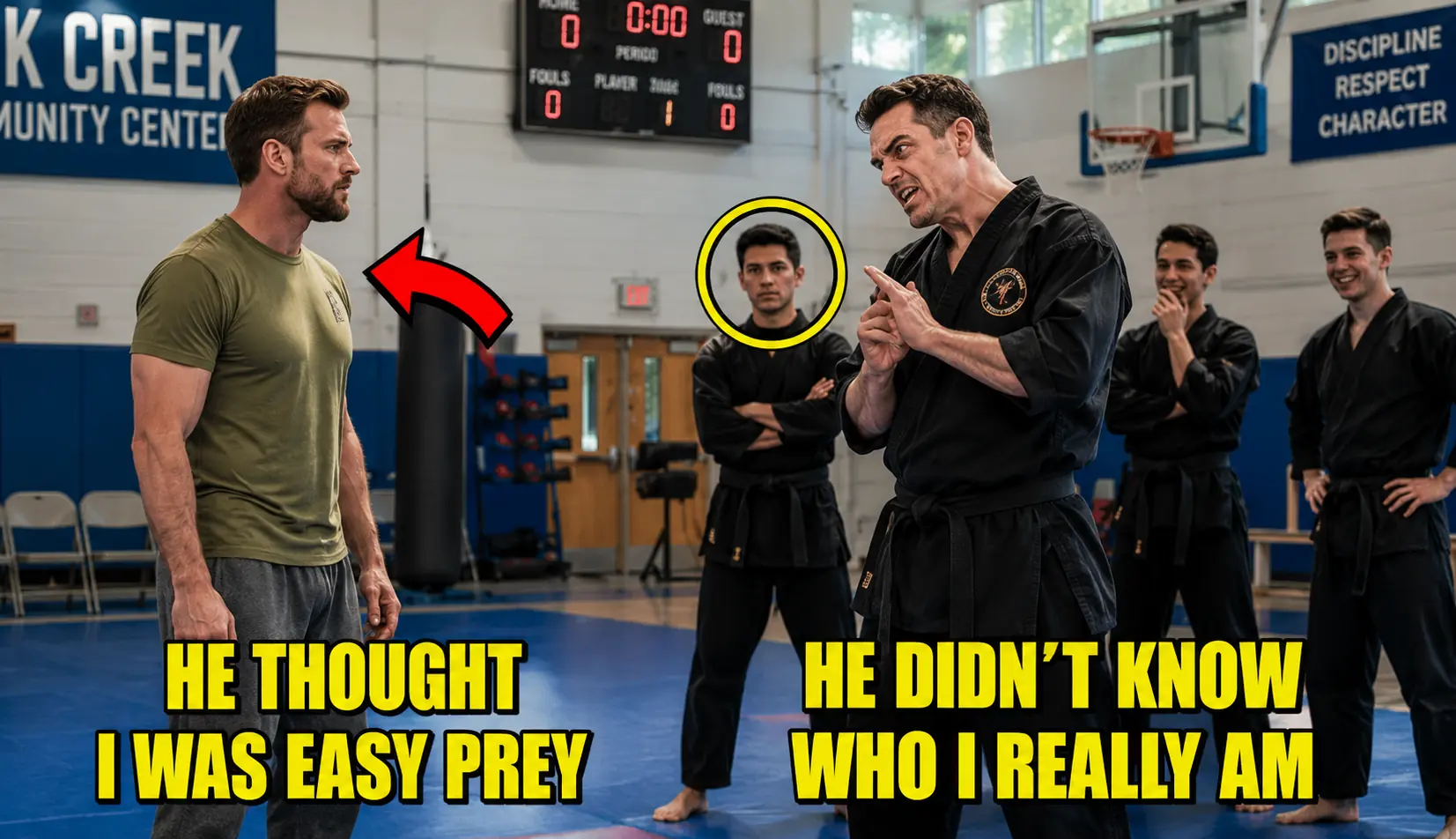You’re Too Weak,” a Black Belt Taunted a Disabled Man — Then the Truth Silenced the Entire Crowd
