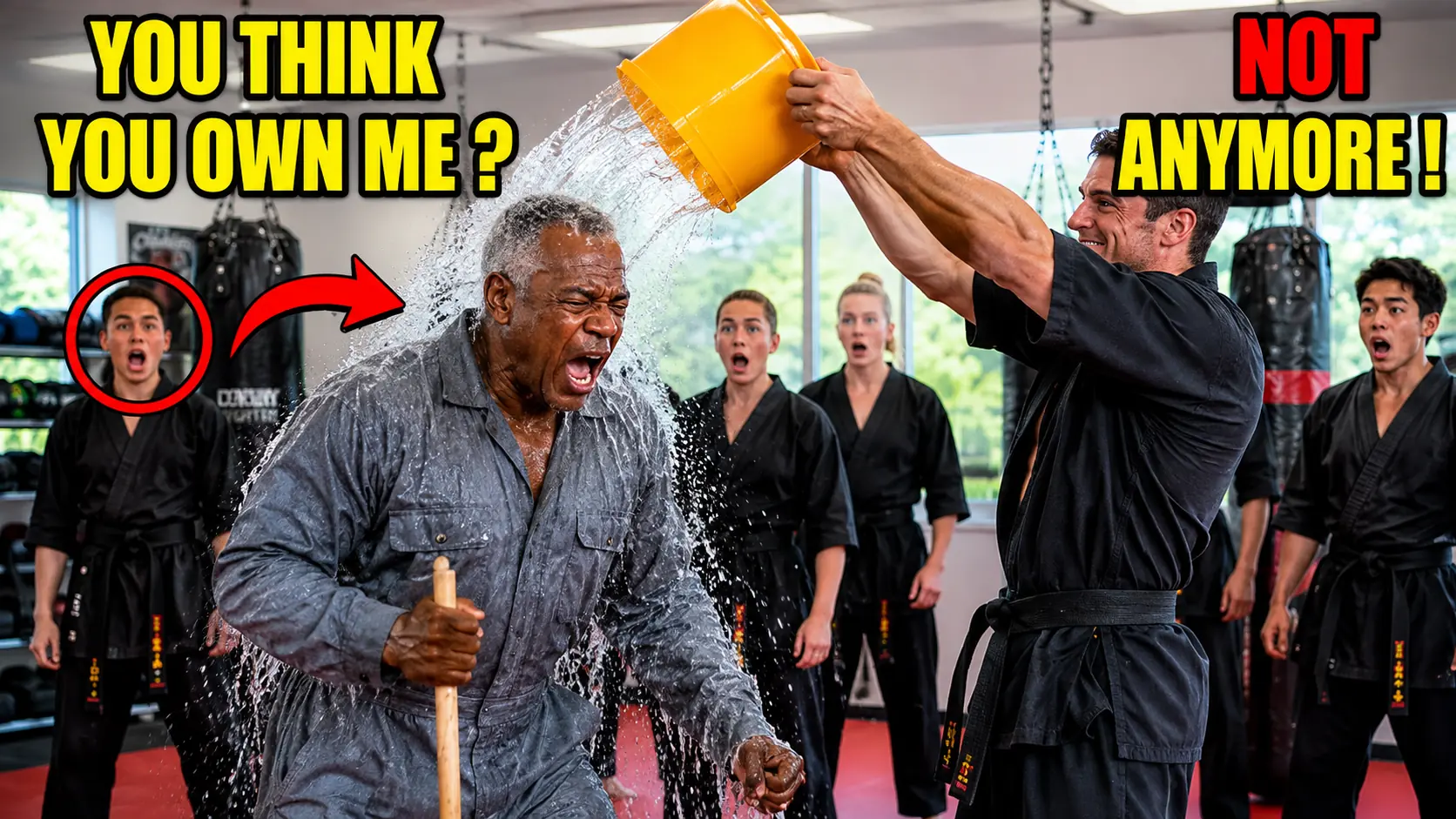 Black Belt Dares a Black Janitor to Fight “As a Joke” — Until the Head Instructor Walks In and Bows to Him