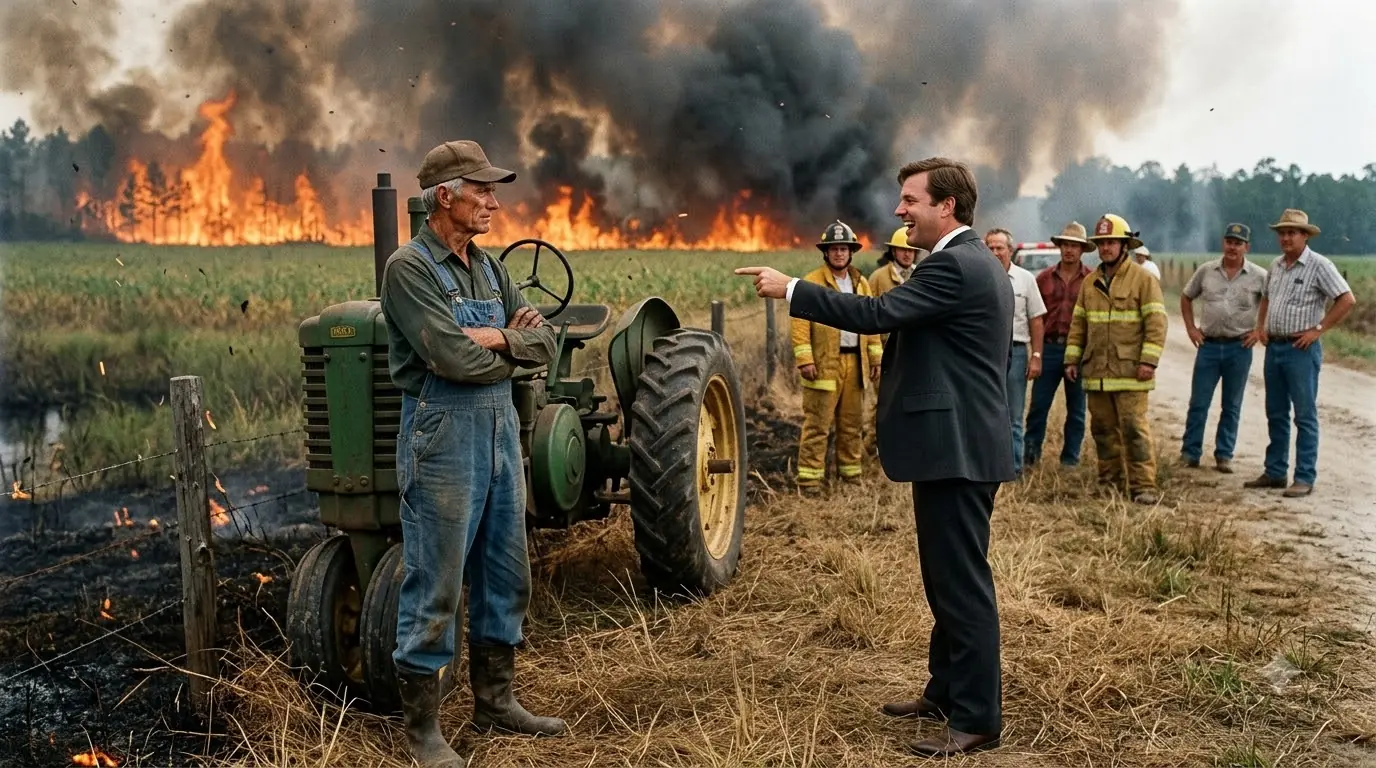 They Told the Old Farmer to Drain His 40-Acre Swamp — Then the Wildfire Reached His Fence