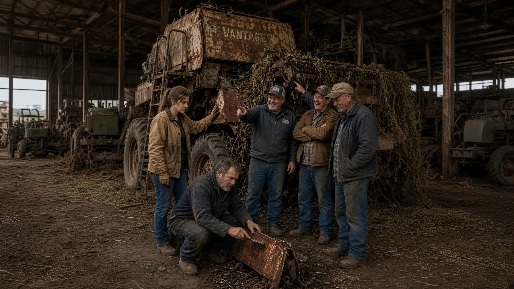 They Laughed When a Young Widow Bought a Rusted Combine — Then an Engineer Asked Her to Read One Number Again