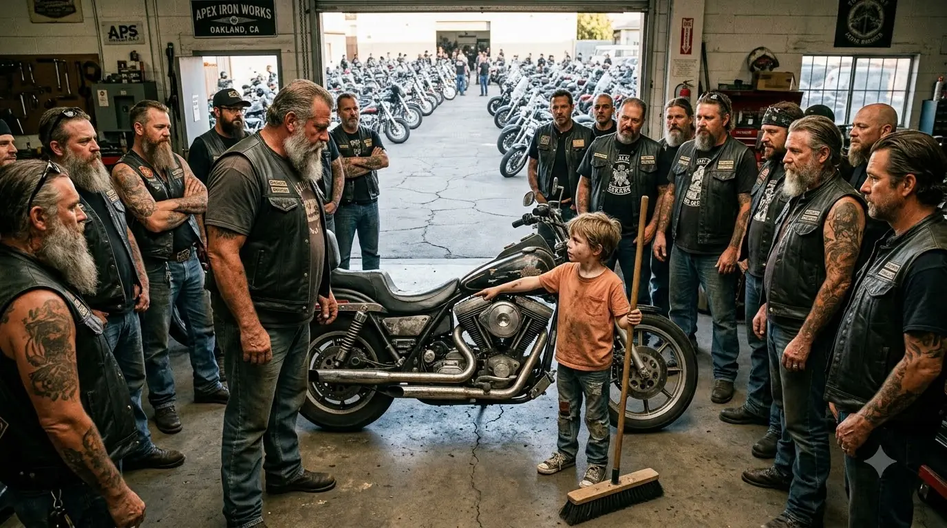 Mechanics Gave Up on a 40-Year-Old Hells Angels Bike — An 8-Year-Old Poor Boy Said, “I’ll Fix It.”