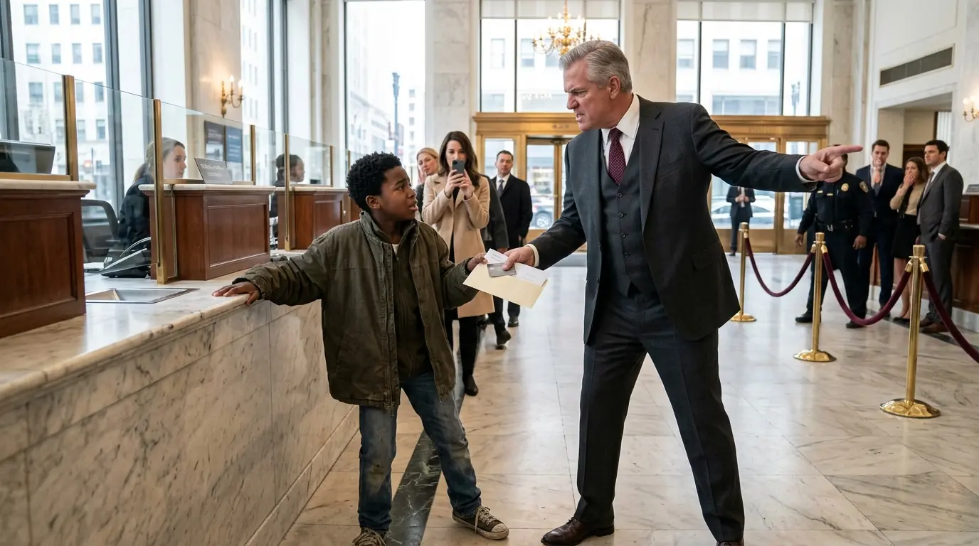 Black Boy in Worn Shoes Walked Into the Bank — Vice President Laughed Until He Saw the Balance