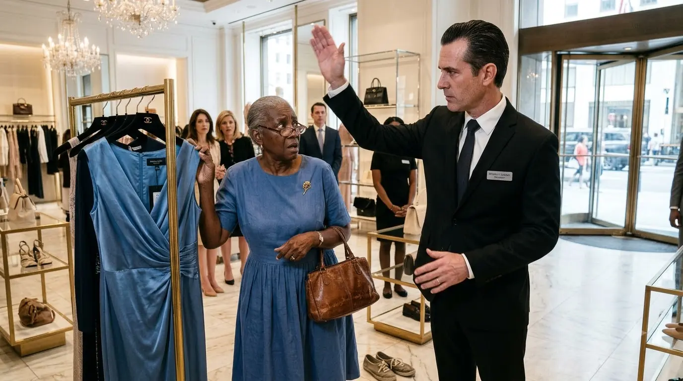 Store Manager Slapped an Old Woman for Touching A Dress — Then CEO Walked In, Called Her "Grandma"