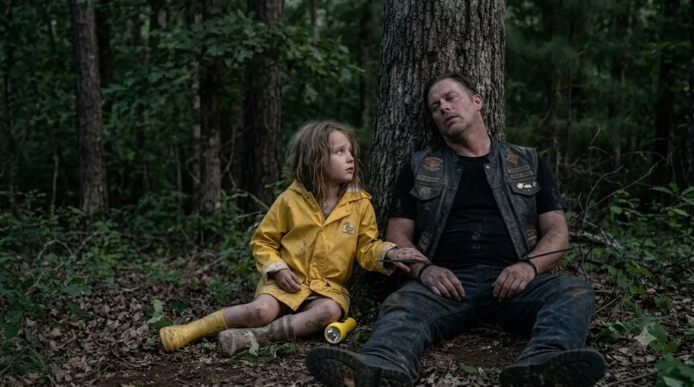 Bikers Found an 8-Year-Old Girl Holding Their Brother’s Hand at Dawn — Then She Whispered, “Don’t Let Him Wake Up Alone”