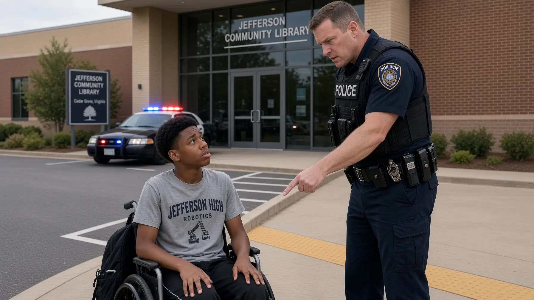 Two Officers Ordered a Black Boy in a Wheelchair to Stand — Then the Man Who Arrived Asked for Their Body Cameras