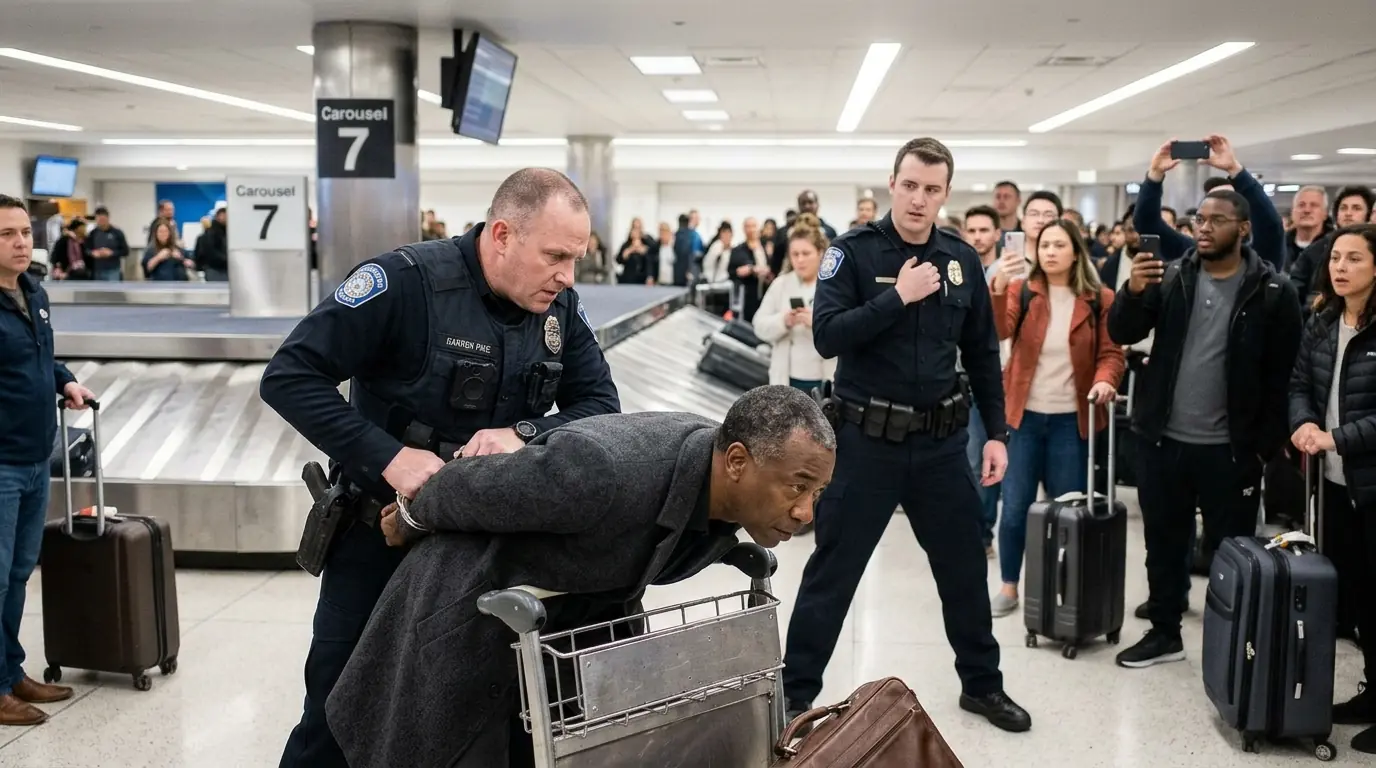 Airport Police Slammed the Black Traveler Into a Luggage Cart — Then He Said One Name