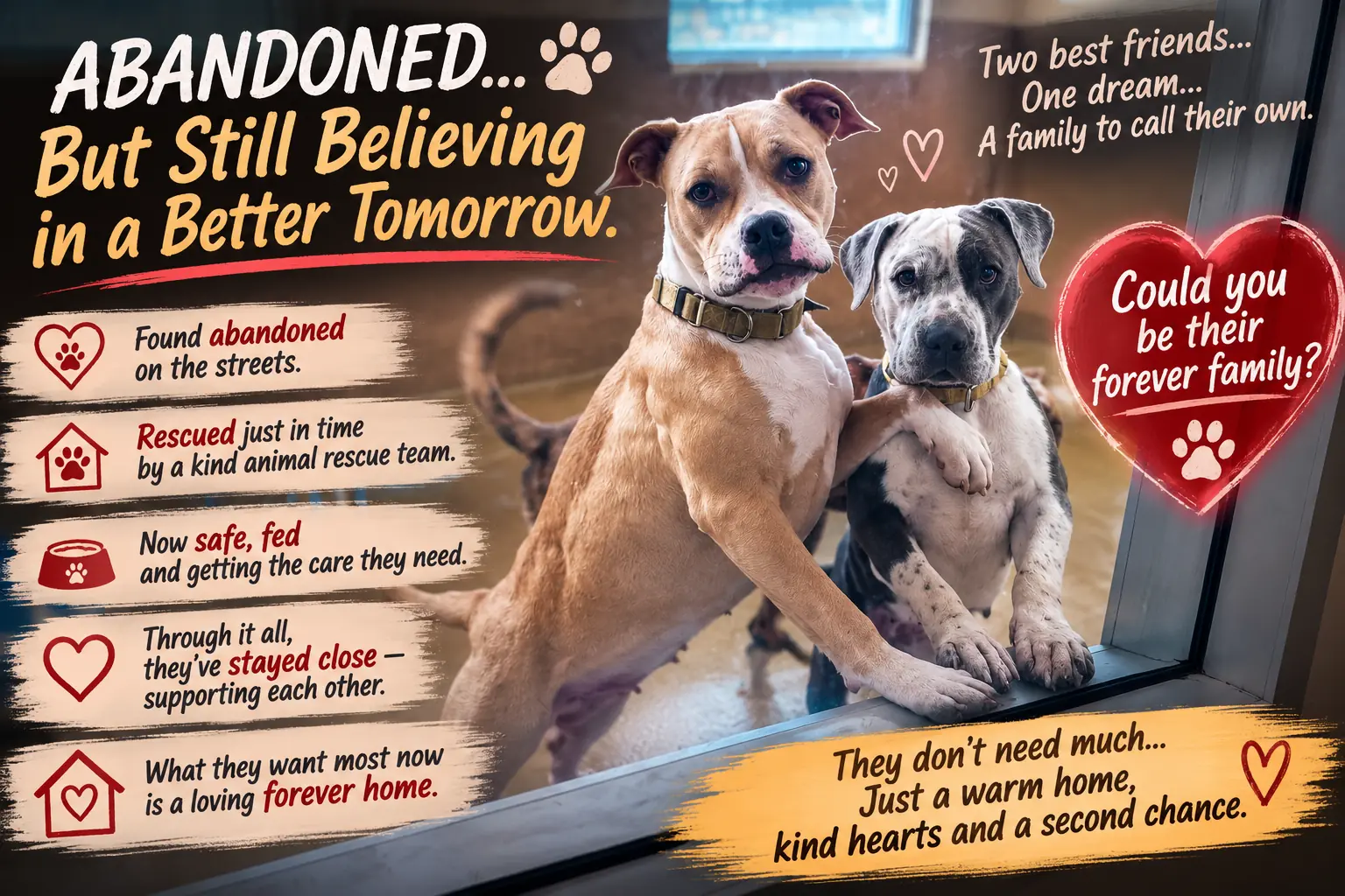 Frank and Ellie Are Both Senior Dogs — But They Still Have Each Other to Come Home To