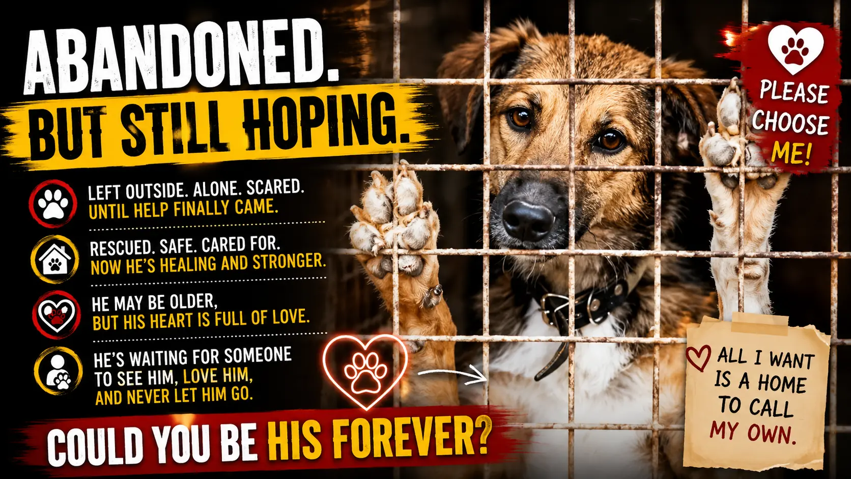 He Waited Every Day for His Owner to Come Back — But Someone Else Finally Came for Him