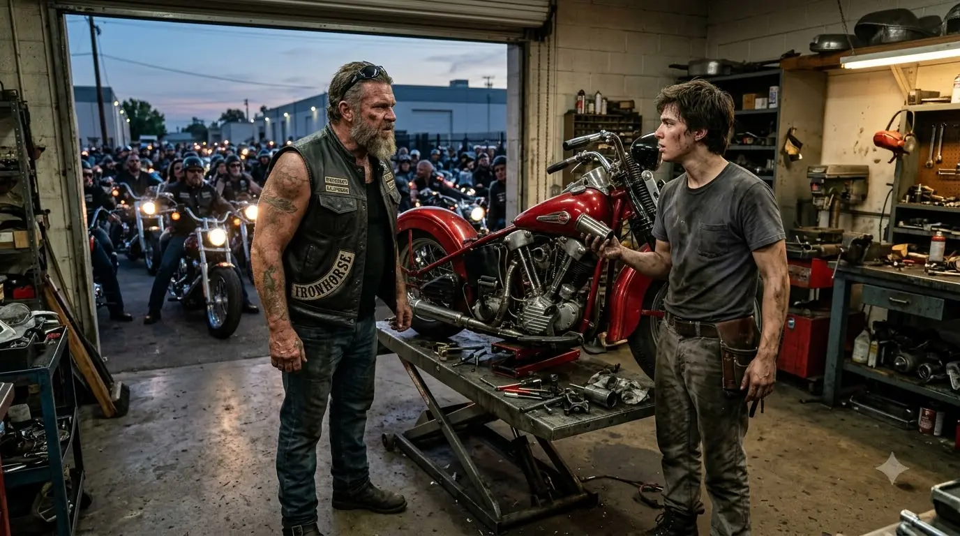 Teen Mechanic Took Apart a Biker’s Bike No One Fix — That Evening, 275 Hells Angels Blocked Every Exit