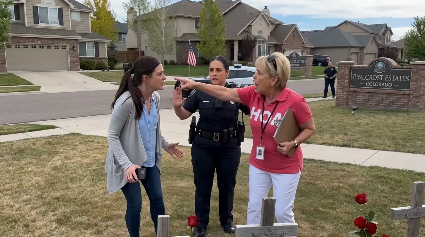 Fake HOA Marshal Slapped a Pregnant Military Wife and Destroyed Her Memorial Garden — Then Her Deployed Husband Came Home With the Evidence That Ended His Entire Operation