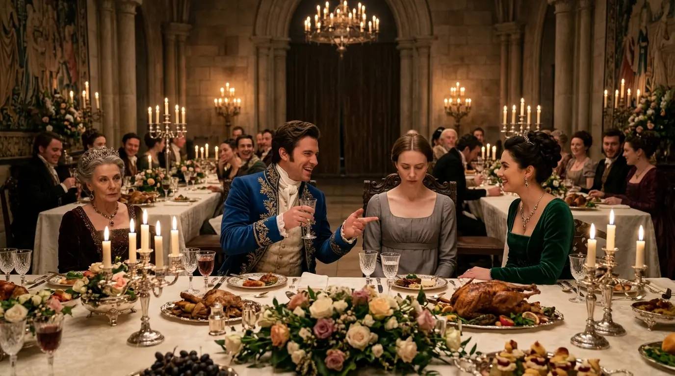The Duke Mocked His Plain Bride at Dinner — Until the Queen Asked Why She Was His Favorite Wife!!