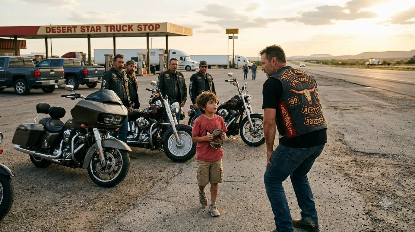 "My Dad Had Patches Like Yours" — Kid's Words at Gas Station Made Hell Angel Call Entire Club