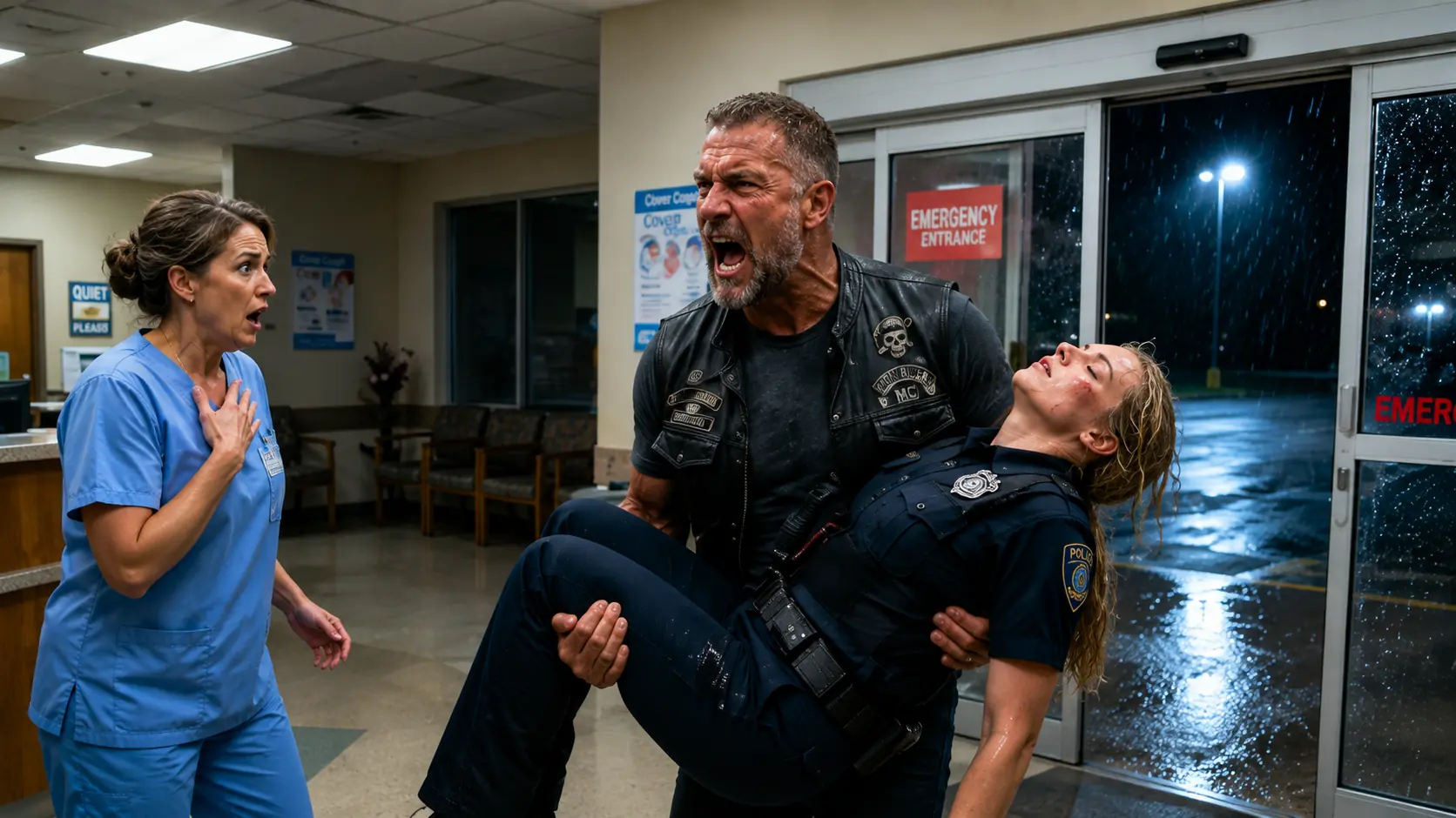 A Biker Came Across a Dying Female Officer — Then Did Something No One Expected