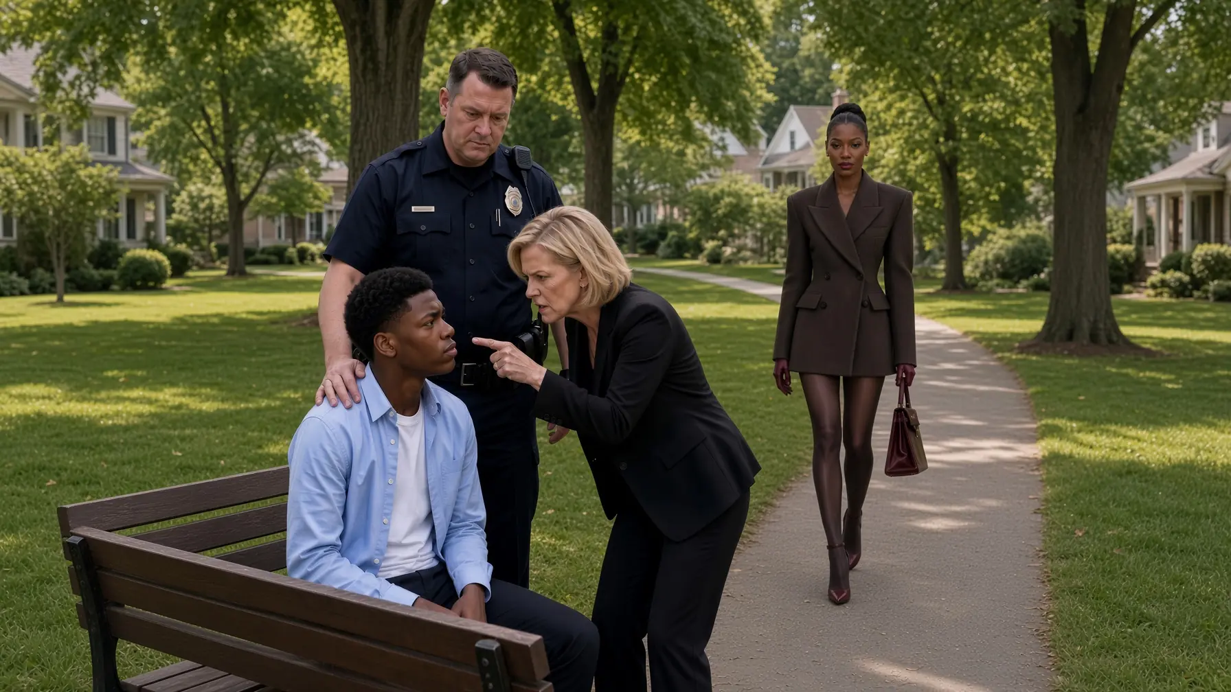 White Woman Calls Cops on Black Teen - Then Freezes When His Powerful Mother Arrives