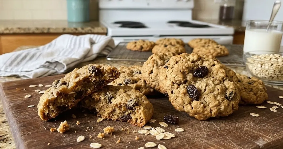 Old-Fashioned Oatmeal Raisin Cookies – Soft, Chewy & Warmly Spiced