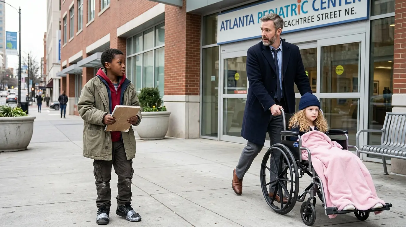 A Homeless Boy Said, “I Can Help Your Daughter Walk Again” — The Father Stopped Midstep