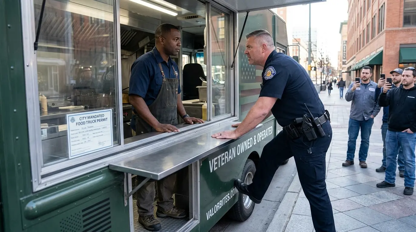 Cop Destroyed Black Man's Food Truck “For No Reason” — Then Face Went Pale When Pentagon Called