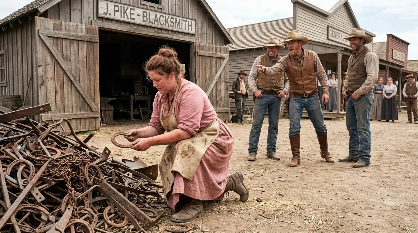 Everyone Laughed at the Ranch Woman Collecting Rusted Horseshoes — Then They Stepped Inside Her Barn