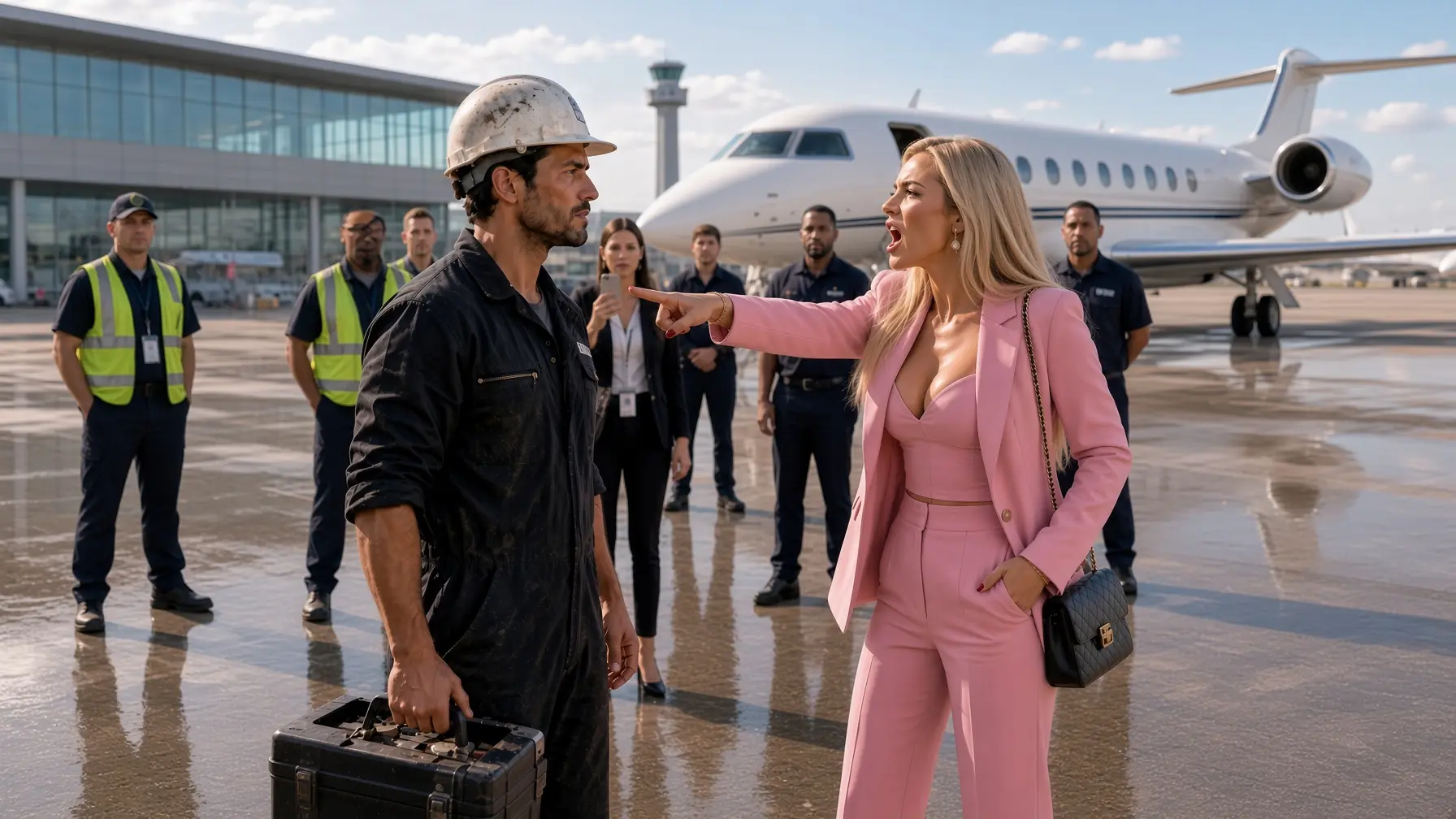 CEO Mocked a Single Dad Mechanic—Three Days Later Her Private Jet Couldn't Leave the Runway