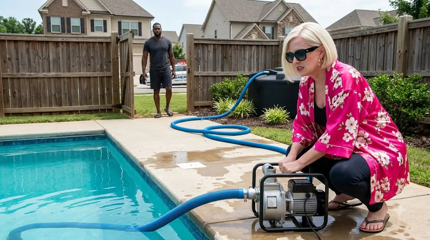 HOA President Drained Hundreds of Gallons From His Pool — Then the Sheriff Followed Her Hose Across the Street