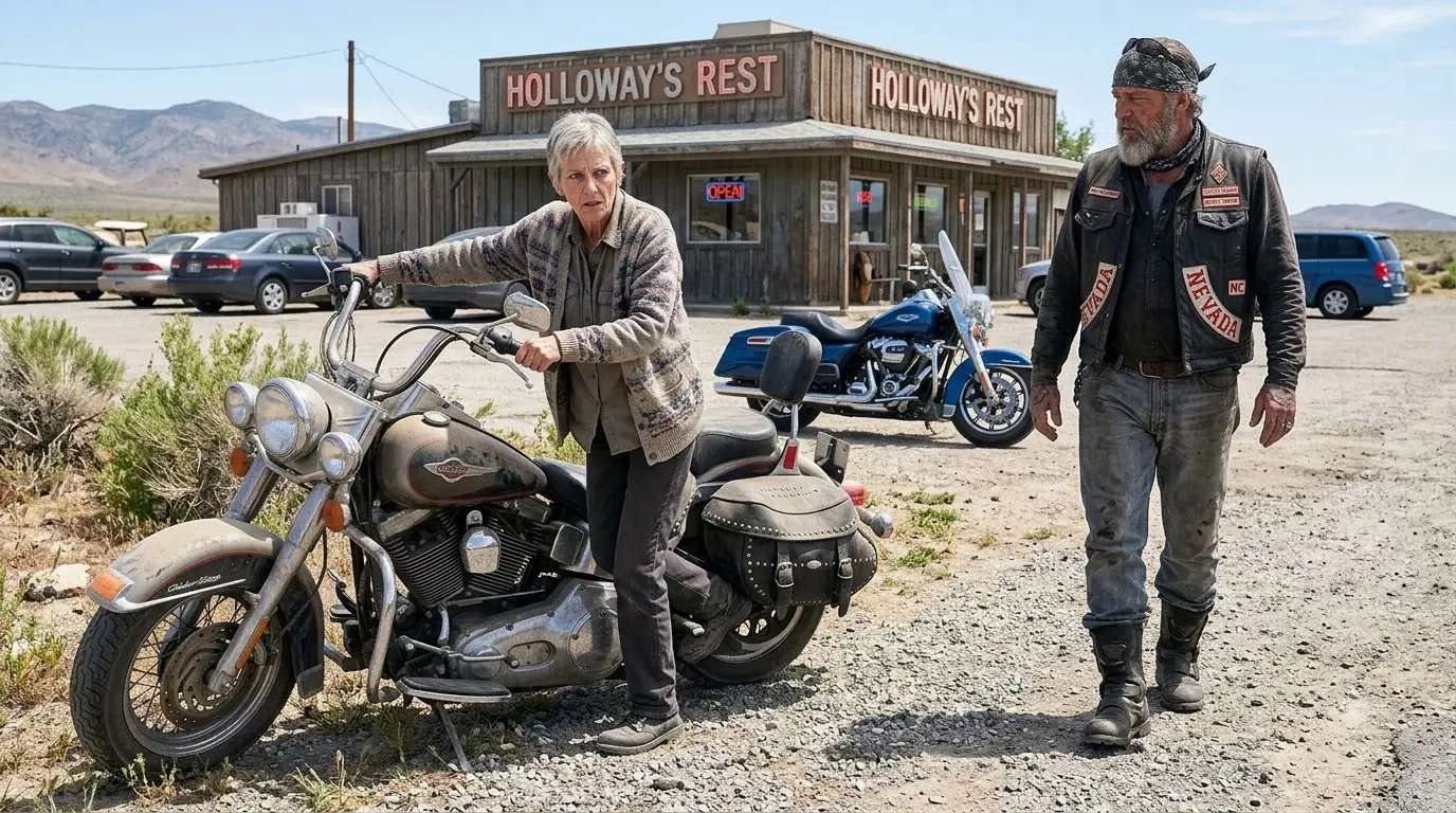 “Can You Ride?” the Old Lady Asked a Tattooed Stranger — Then He Started His Harley