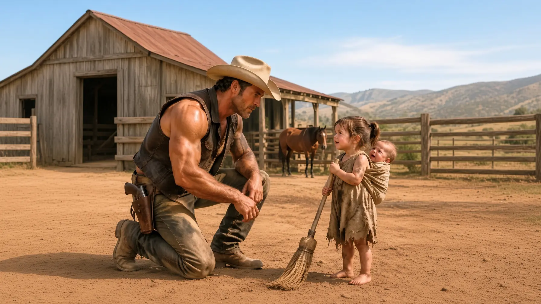 “My Brother Hasn’t Eaten in Days…” She Pleaded for a Job—The Cowboy’s Response Changed Everything