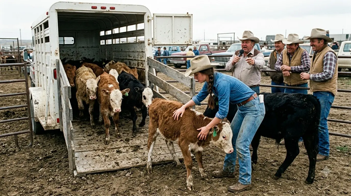 Everyone Laughed When She Bought the Weakest Calves — Then They Came to Her Ranch and Stopped Laughing
