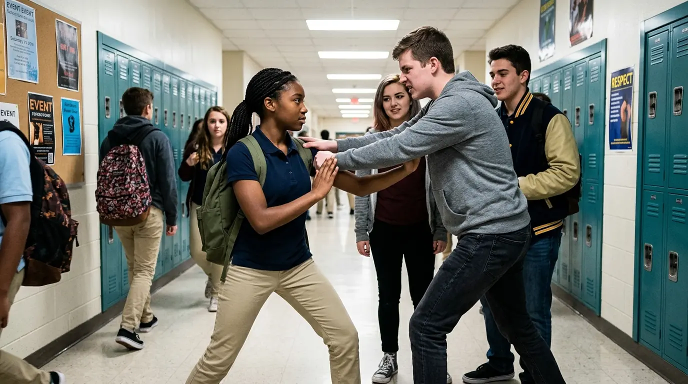 Bullies PUSH The New Freshman Girl — Unaware She Is A DEADLY Martial Artist!