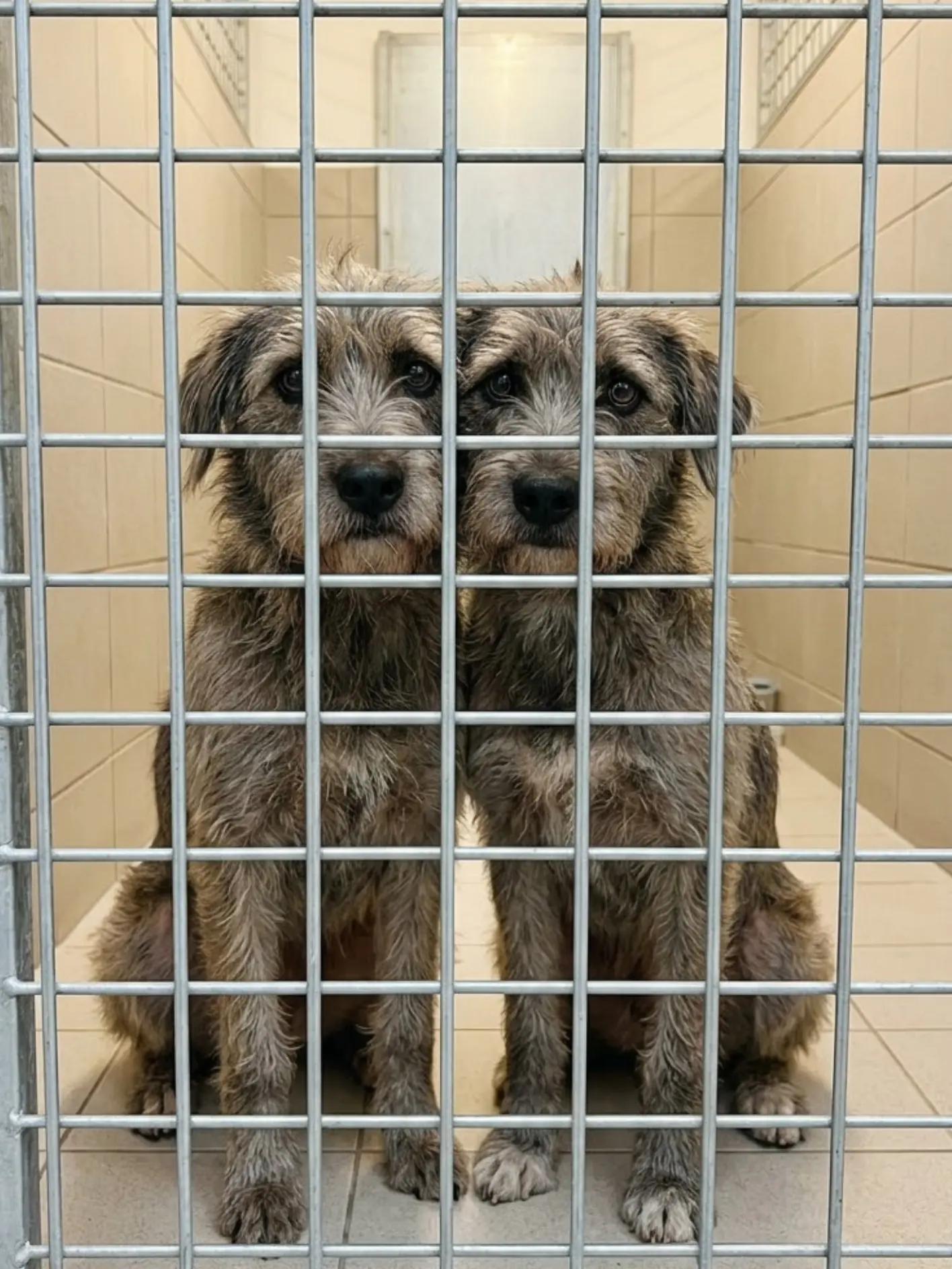 Everyone stops for Milo and Jasper, but nobody takes them home. The brothers have spent weeks sharing the same kennel, watching other dogs leave while they continue waiting side by side.